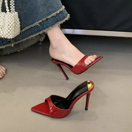 Holzschuhe rot lack - rot,